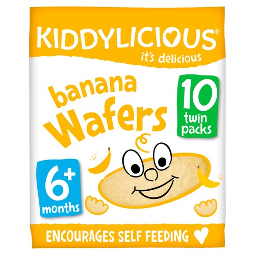 Kiddylicious Banana Maxi Wafers Baby Snacks