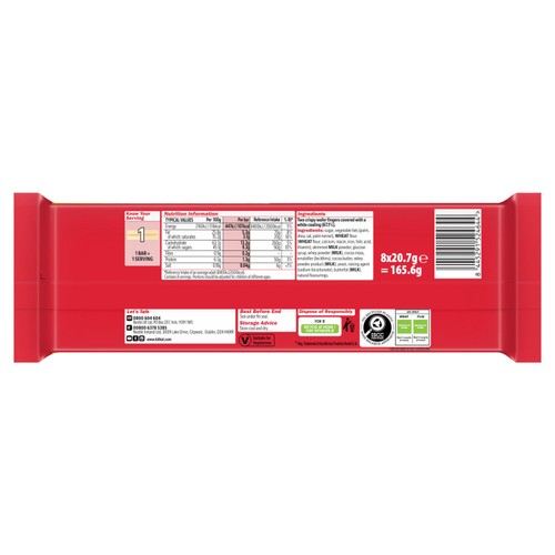 KitKat 2 Finger White Biscuit Bars 8 Pack Multipack