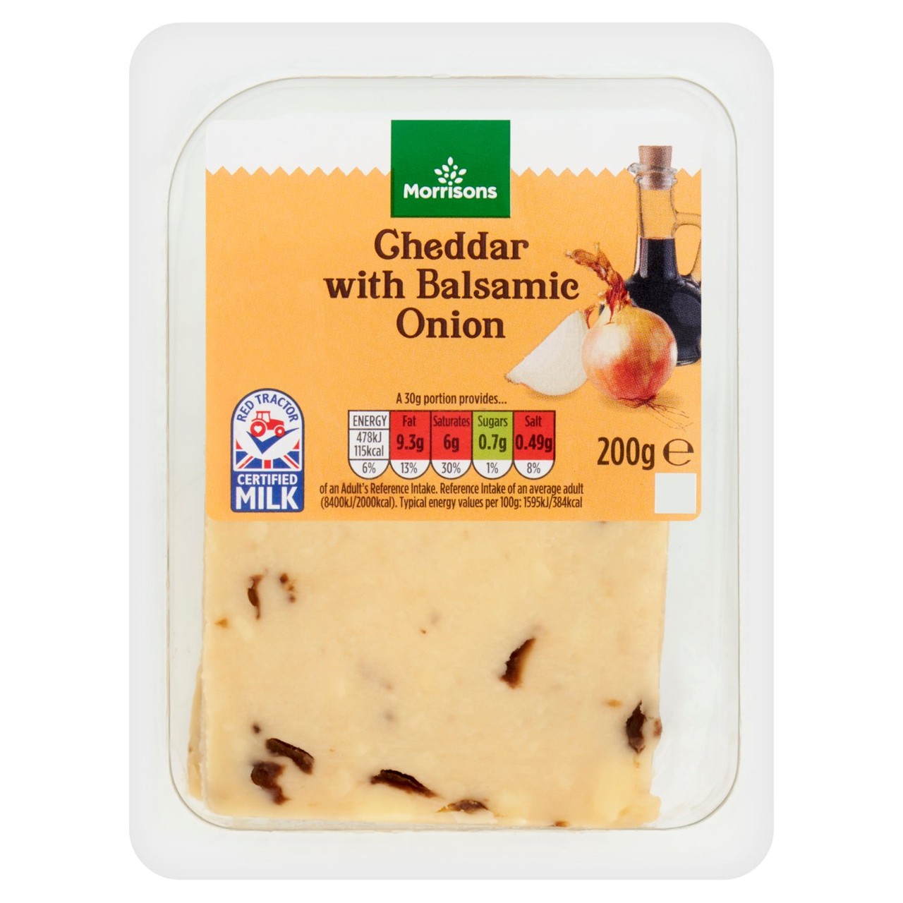 Morrisons Cheddar with Balsamic Onion 200g