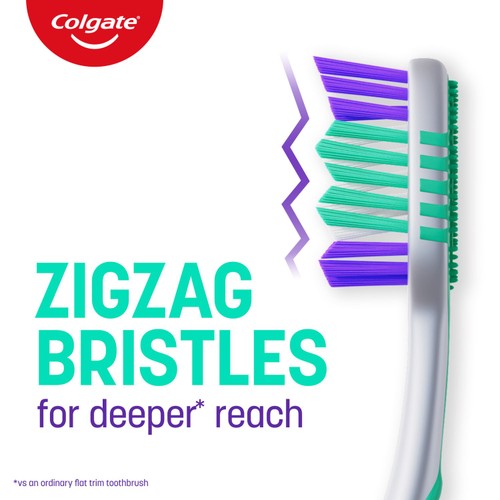 Colgate Zig Zag Flexible Medium Toothbrush With Compact Head