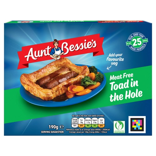 Aunt Bessie's Vegetarian Toad in the Hole Ready Meal 190g 