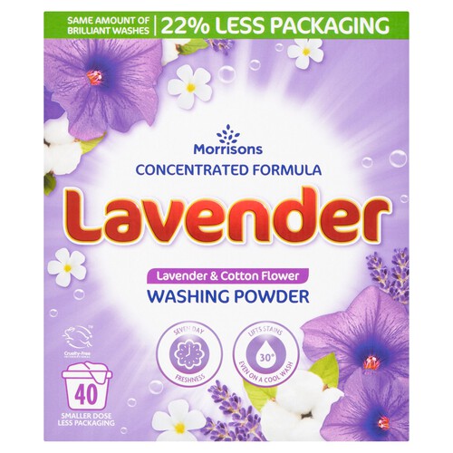 Morrisons Bio Lavender Laundry Powder 40 Washes