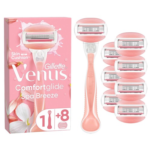 Venus Spa Breeze Razor & 8 Blades Big Pack