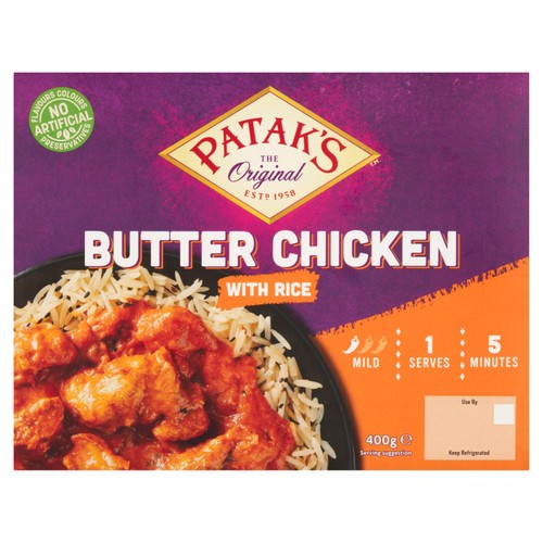 Patak's Butter Chicken with Rice 400g