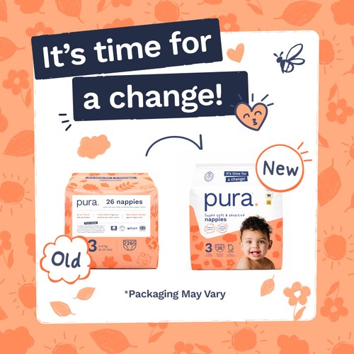 Pura Soft Baby Nappies Size 3 (26 pack)