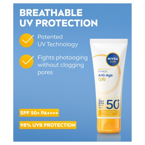 Nivea Sun UV Face Anti-Age SPF 50 Cream 40ML