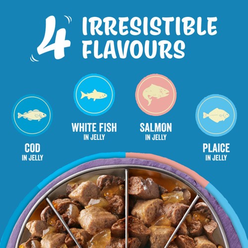 FELIX Original Senior 7+ Fish Selection in Jelly Wet Cat Food    12x85g