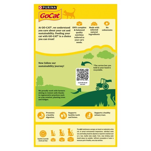 Go-Cat Herring And Vegetable Dry Cat Food 750g