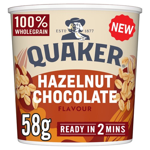  Quaker Oats Hazelnut Chocolate Porridge Pot