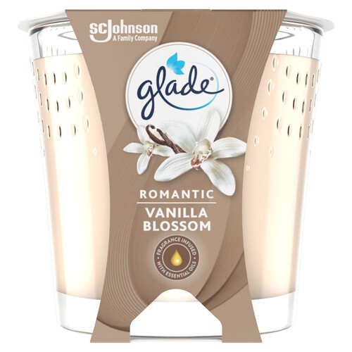 Glade Romantic Vanilla Blossom Candle 