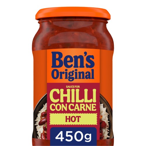 Ben's Original Hot Chilli Con Carne Sauce 450g