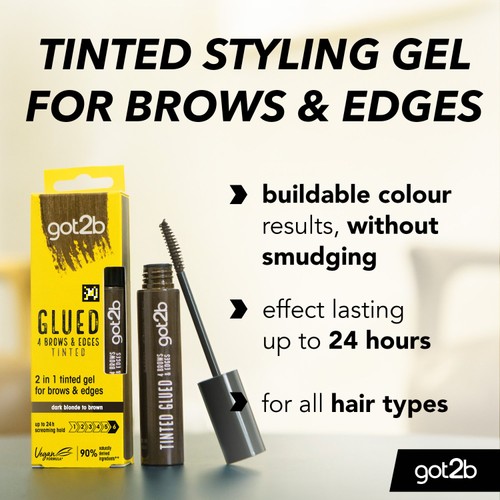 Got2b Brows & Edges Tin Dark Brown 16ml