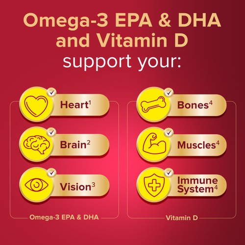 Seven Seas Cod Liver Oil One A Day Omega-3 Fish Oil & Vitamin D 120 Caps