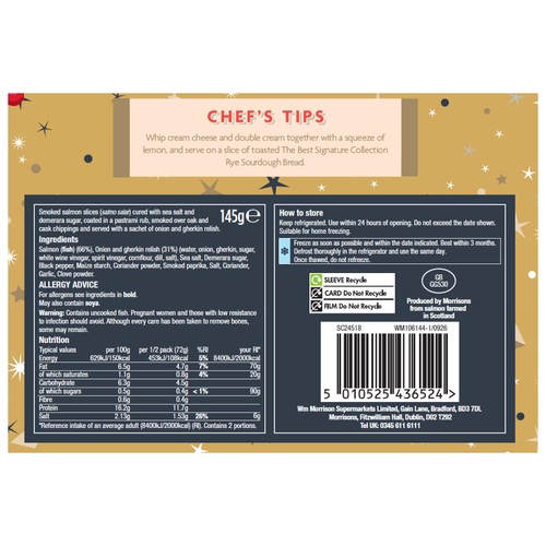 Morrisons The Best Scottish Smoked Salmon With New York Seasoning 145g