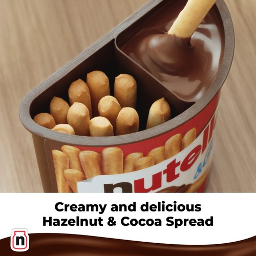 Nutella & Go! Hazelnut Chocolate Spread and Breadsticks Snack Pot