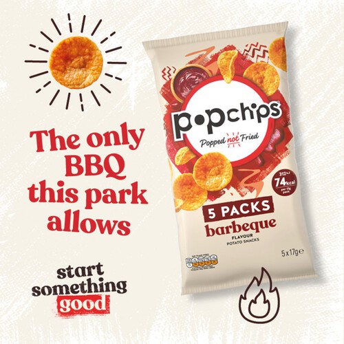 Popchips Barbecue Multipack Crisps 5 Pack