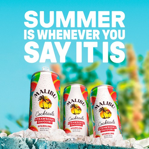 Malibu Strawberry Daiquiri Can