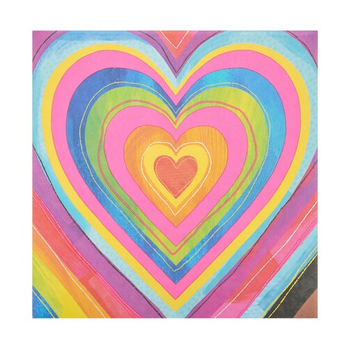 Love Heart Rainbow Wedding Congratulations Card L039