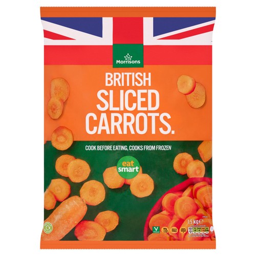 Morrisons Sliced Carrots 1500g