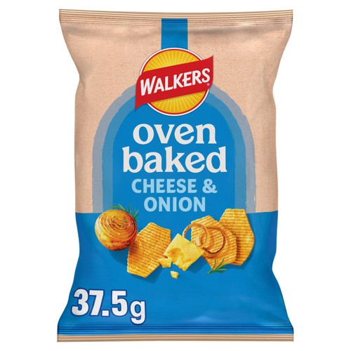 Walkers Baked Cheese & Onion Snacks Crisps