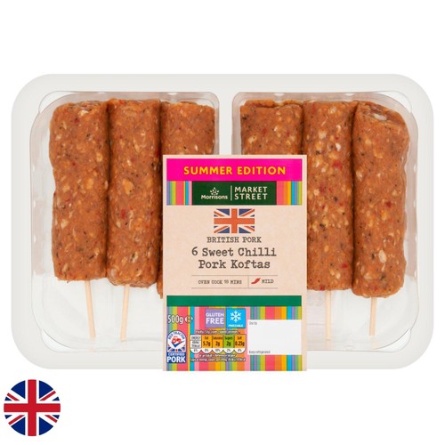 Morrisons British 6 Sweet Chilli Pork Koftas 500g