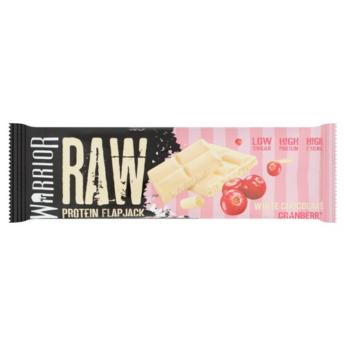 Warrior Raw Protein Flapjack White Chocolate Cranberry 