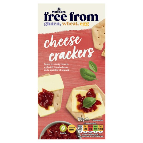 Morrisons Free From Cheese Crackers With Sea Salt