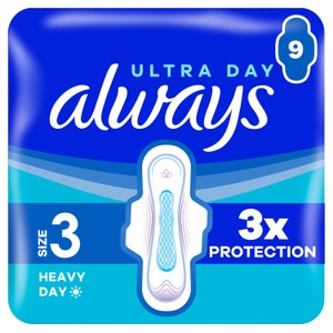 Always Ultra Day Long Plus Pads With Wings Size 3