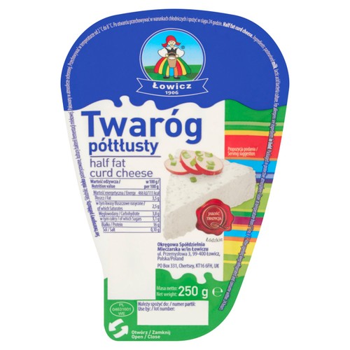 Łowicz twarog half fat curd cheese