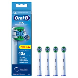 Oral-B Precision Clean Replacement Electric Toothbrush Heads 4 counts | Morrisons