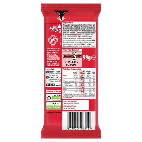 KitKat Double Chocolate Sharing Bar 99g