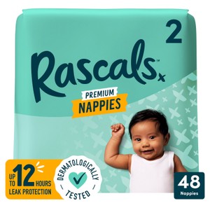 Rascal + Friends Premium Nappies Size 3, Jumbo 74 Pack