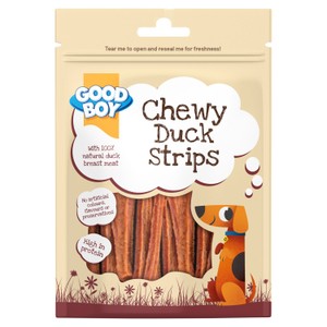 Good Boy Good Boy Strips Duck Adult Dry Dog Food pet food packaging