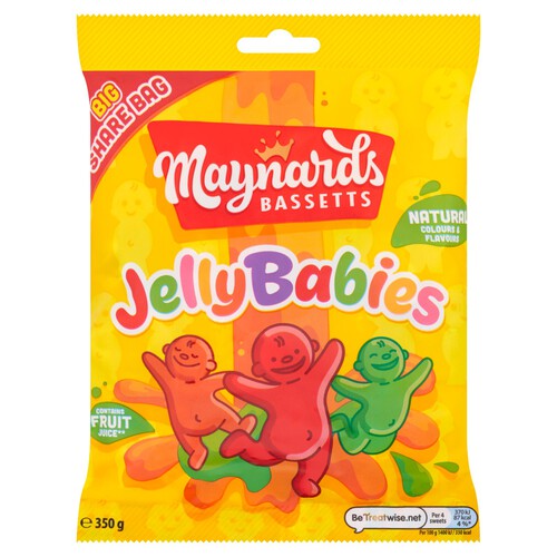 Maynards Bassetts Jelly Babies Sweets Sharing Bag 