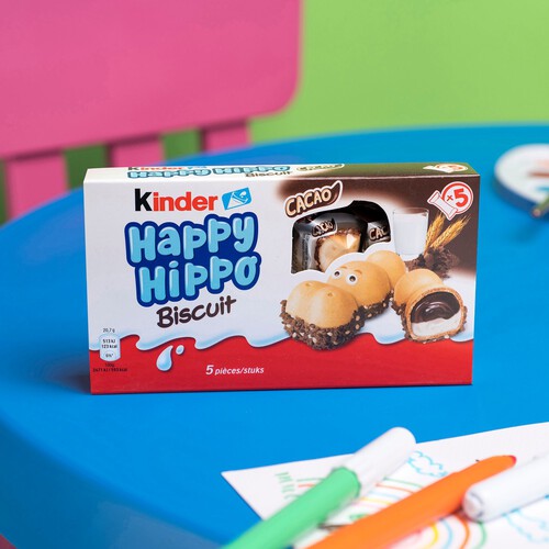 Kinder Happy Hippo Cocoa Cream Biscuits