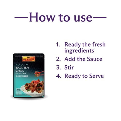 Lee Kum Kee Black Bean Garlic Stir Fry Sauce 