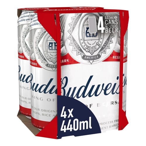 Budweiser Lager Beer Cans