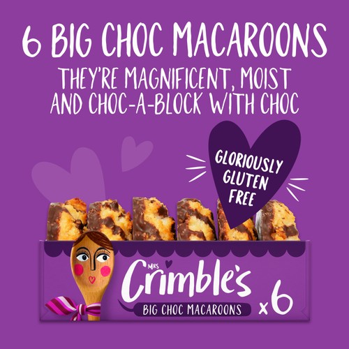 Mrs Crimble's Gluten Free 6 Big Chocolate Macaroons 