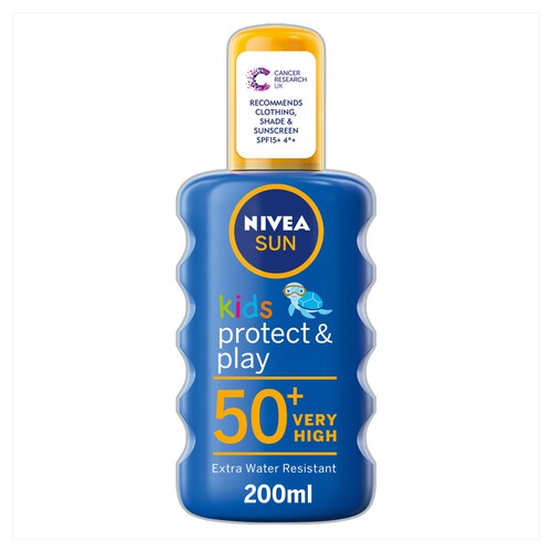 NIVEA SUN Kids Protect & Care Coloured Sun Cream Spray SPF50+ 