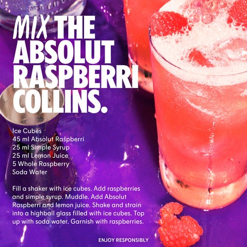 Absolut Raspberri Raspberry Flavoured Vodka 70CL
