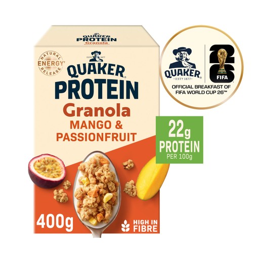 Quaker Protein Granola Mango & Passionfruit 400g