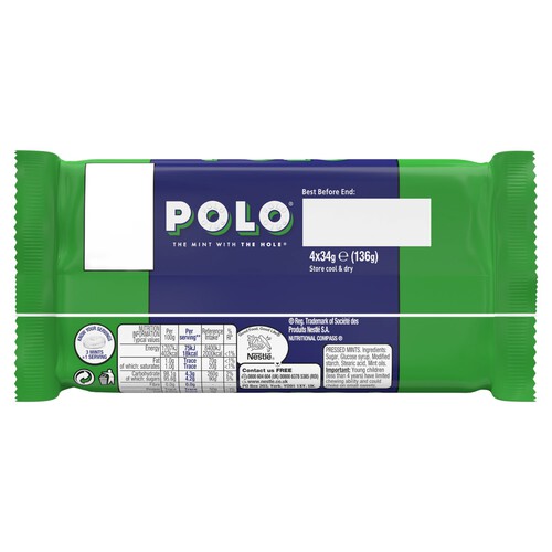 Polo Original Mint Tube Multipack 4 Pack 