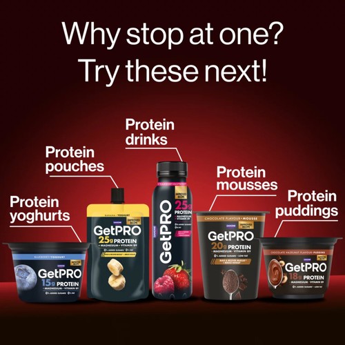 Getpro Forest Fruits 25g High Protein Yoghurt Pouch 