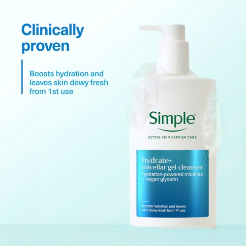 Simple Micellar Facial Cleanser Hydrate+ 240 ml