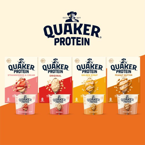 Quaker High Protein Peanut Butter Porridge Sachets Oat So Simple 