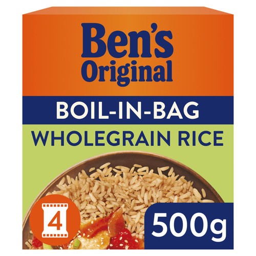 Ben's Original Boil-In-Bag Wholegrain Rice 4 Bags