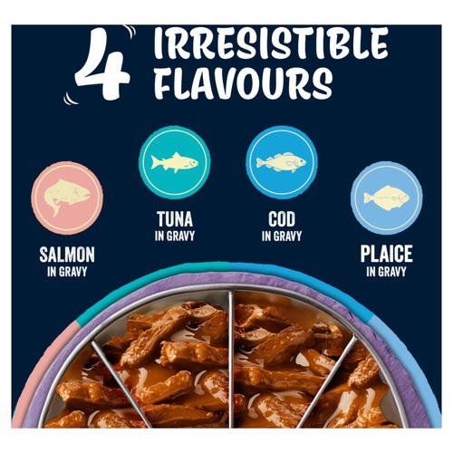 Felix Tasty Shreds Fish Selection in Gravy Wet Cat Food