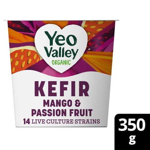 Yeo Valley Organic Kefir Mango & Passion Fruit Yoghurt 350g