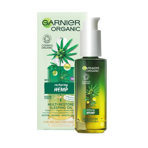 Garnier Organic Restoring Hemp Multi-Restore Sleeping Oil