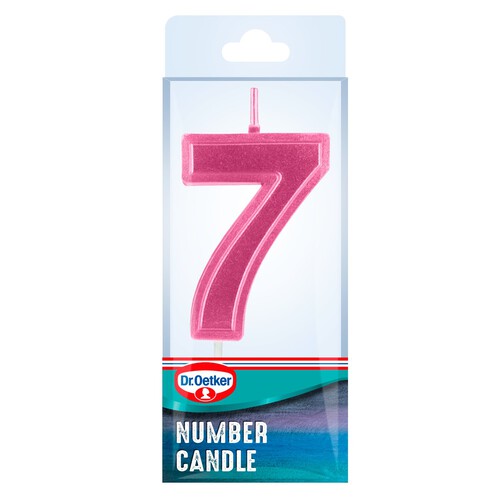 Dr. Oetker Number 7 Candle